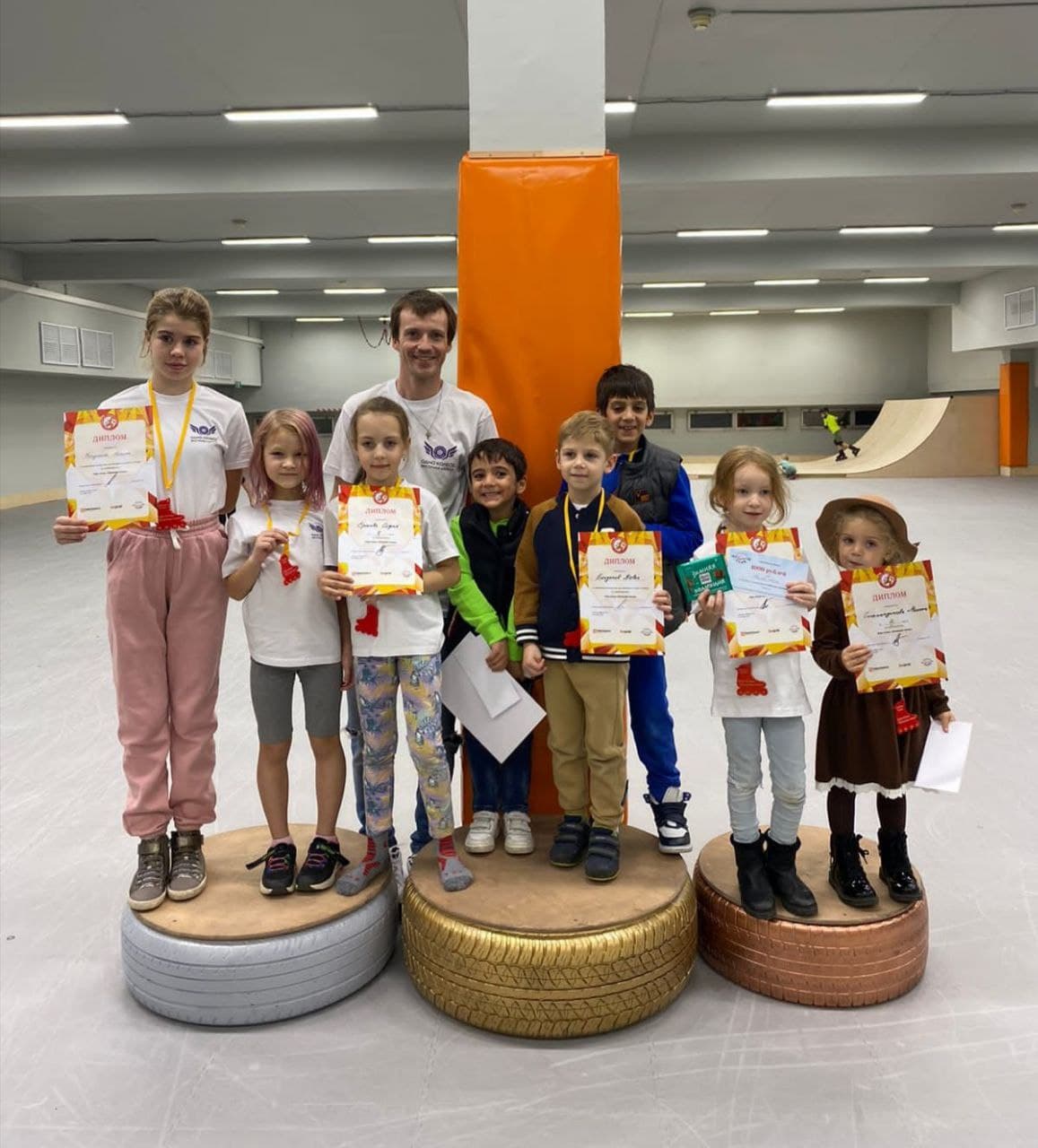 Участие в детских соревнованиях  по роллер-спорту Kids cross «Осенняя гонка» в Москве